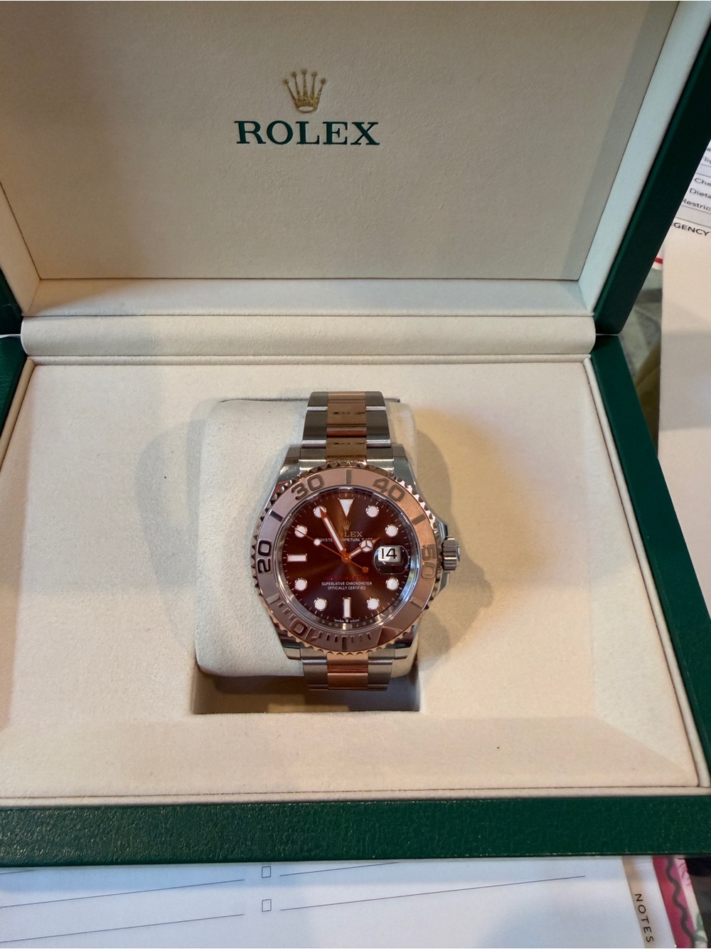Brand New 2025 Rolex 40m Yacht-Master Two-Tone Rose Gold and Oystersteel